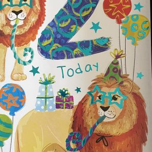 Boys Birthday Card You’re 2 today