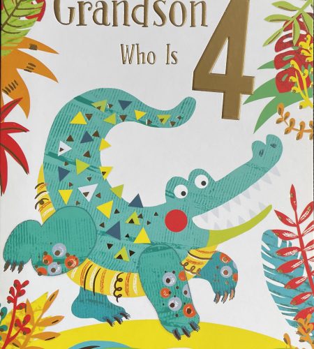 For A Fantastic Grandson Who Is 4